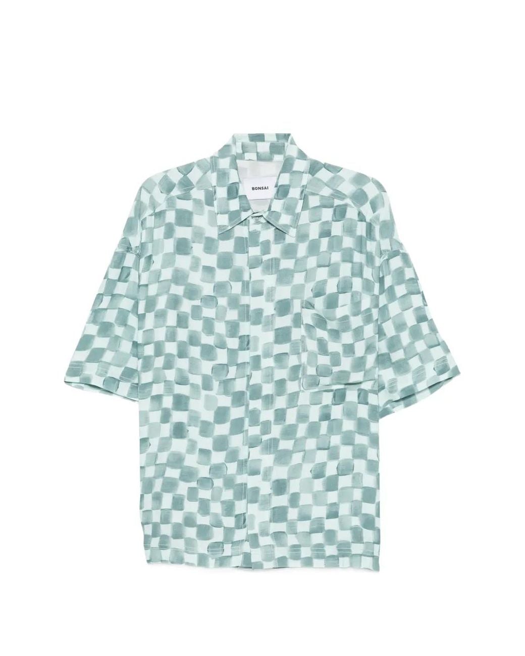 Bonsai Blue Chemise À Poches Poitrine for men