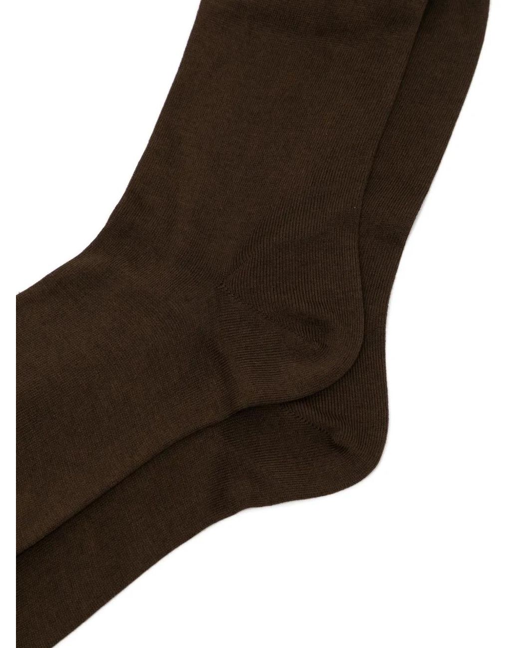 Zegna Black Smooth Socks for men