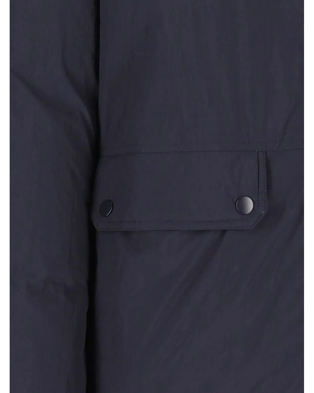 Grifoni Blue Hooded Puffer Coat for men