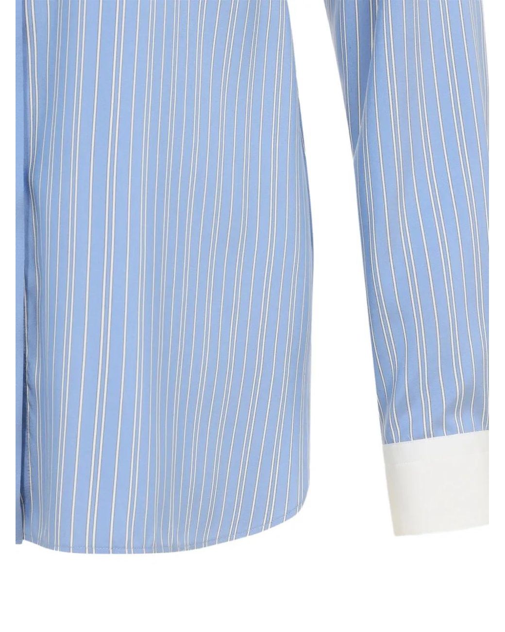 Tom Ford Blue Striped Silk Shirt