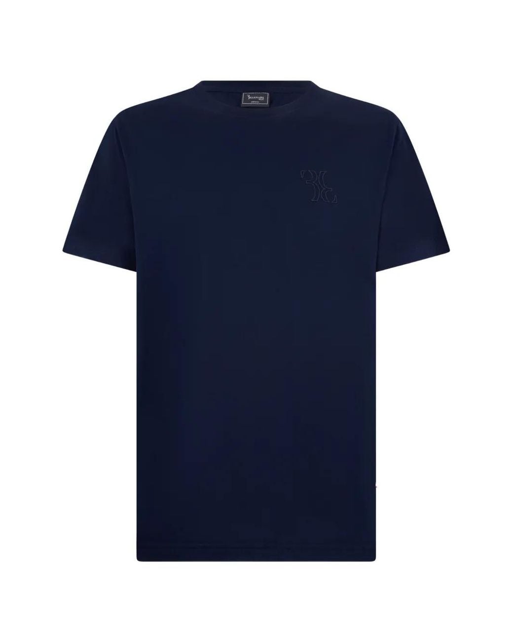 Billionaire Blue Ss Round-Neck T-Shirt for men