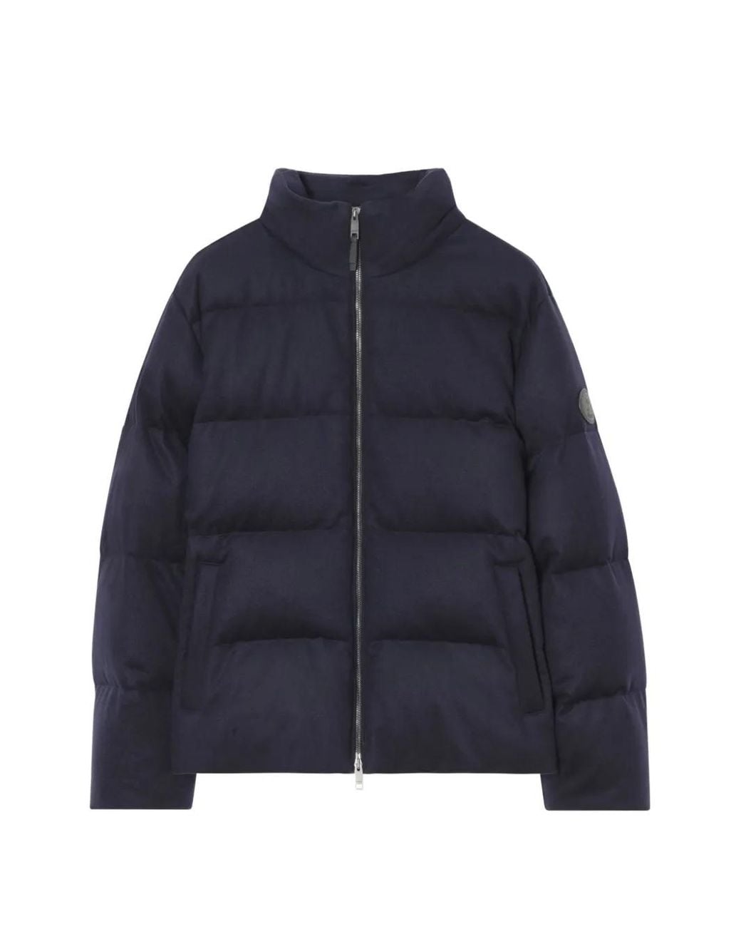 Burberry Blue Cashmere Puffer Jacket for men