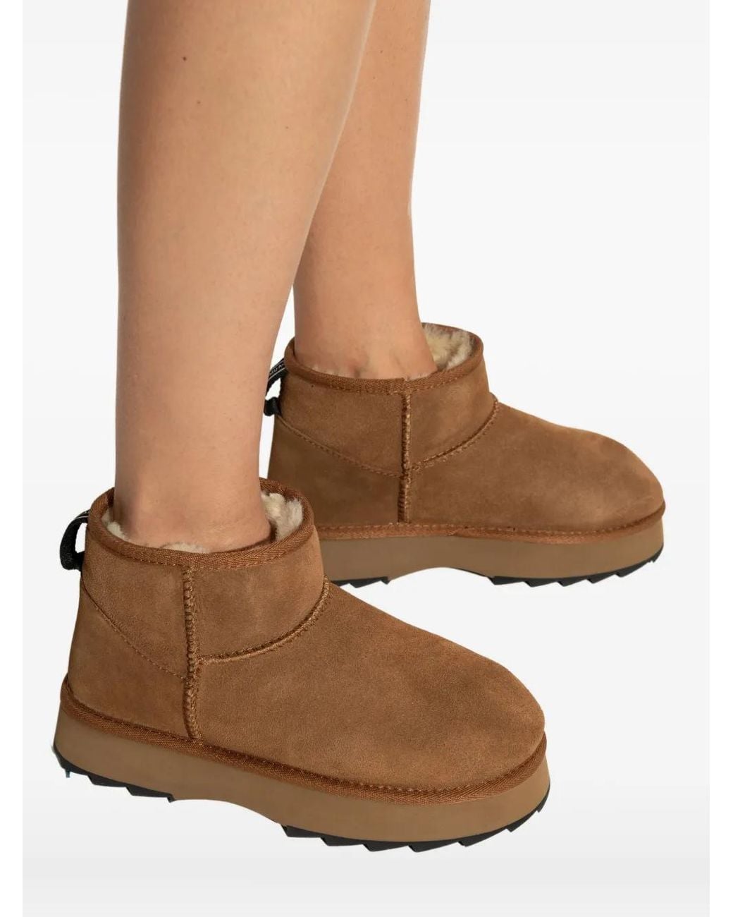 EMU Brown 40Mm Platform-Sole Boots