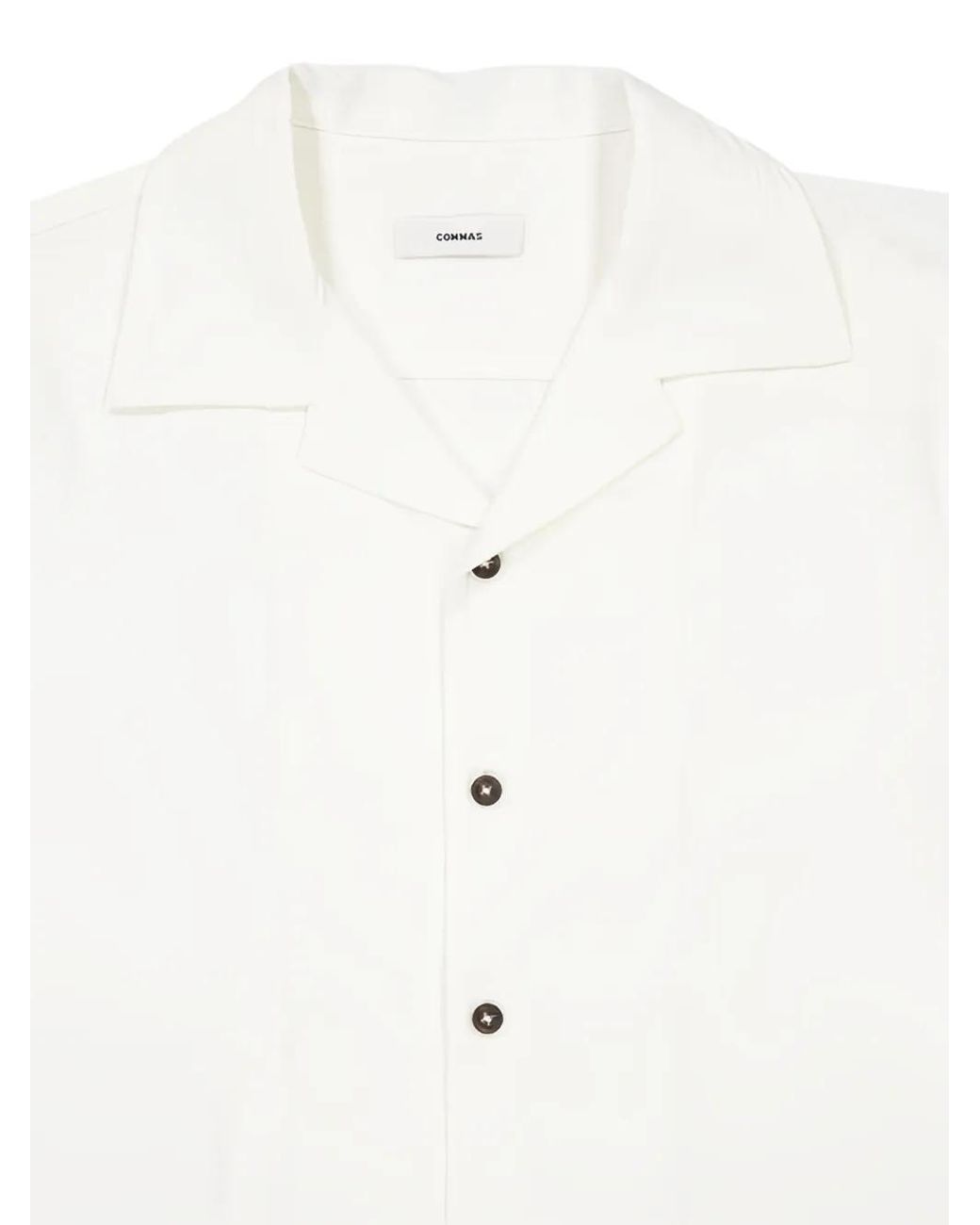 Homme by Michele Rossi White Chemise À Boutonnière Sur Le Devant for men