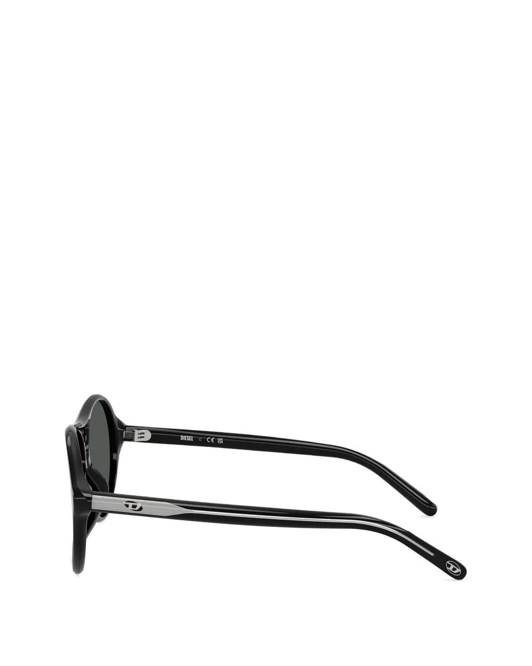 DIESEL Black Lunettes De Soleil Pilot