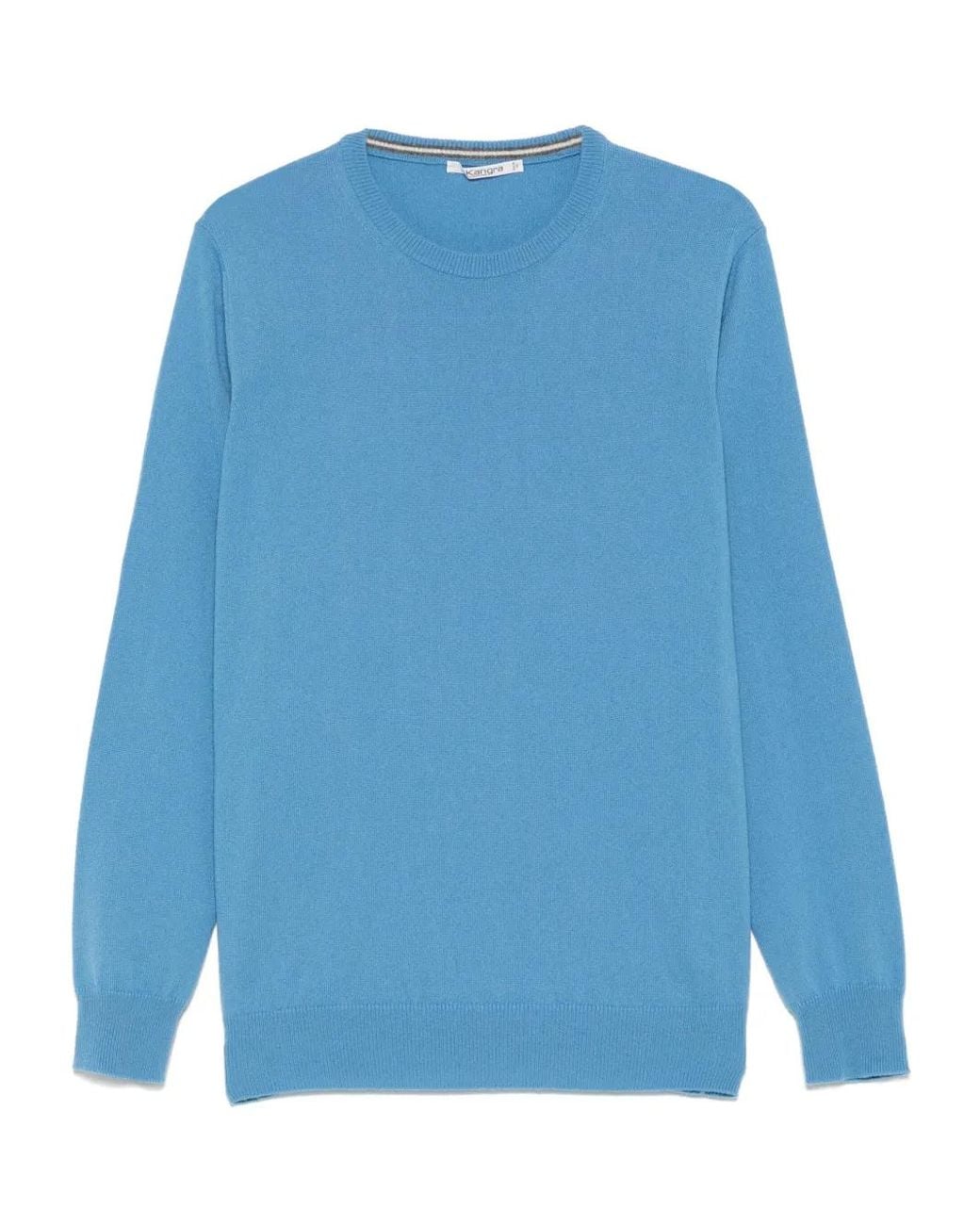 Kangra Blue Cashmere Sweater for men