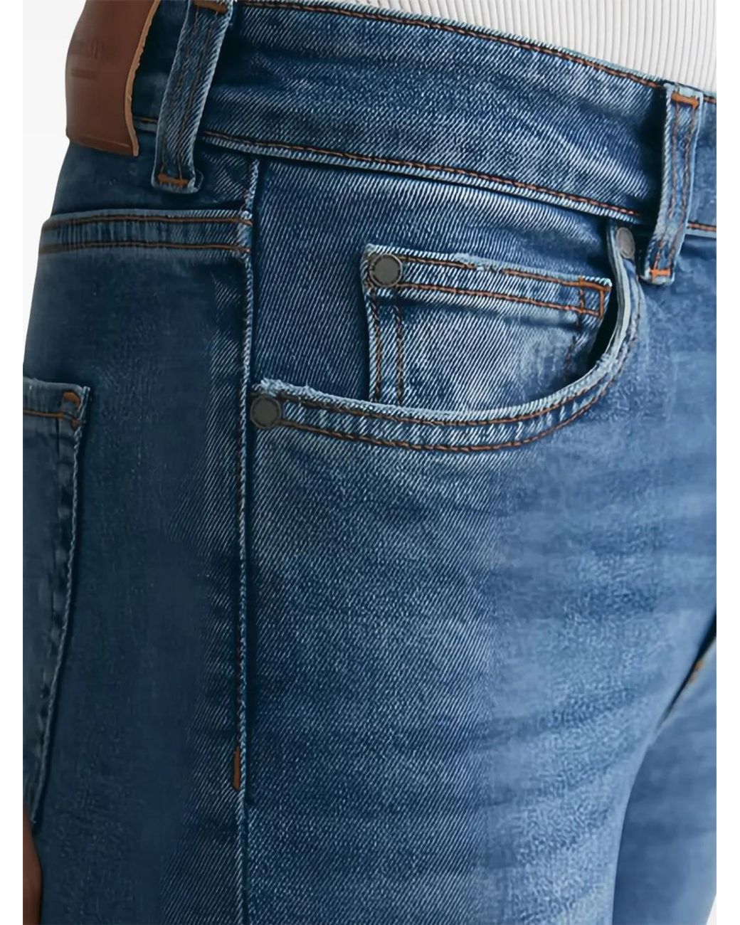 Marc O' Polo Blue Raw-Hem Jeans