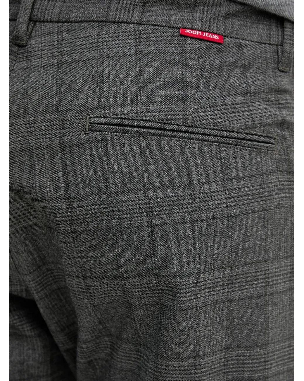 Joop! Geruite Broek Met Trekkoord in het Black voor heren