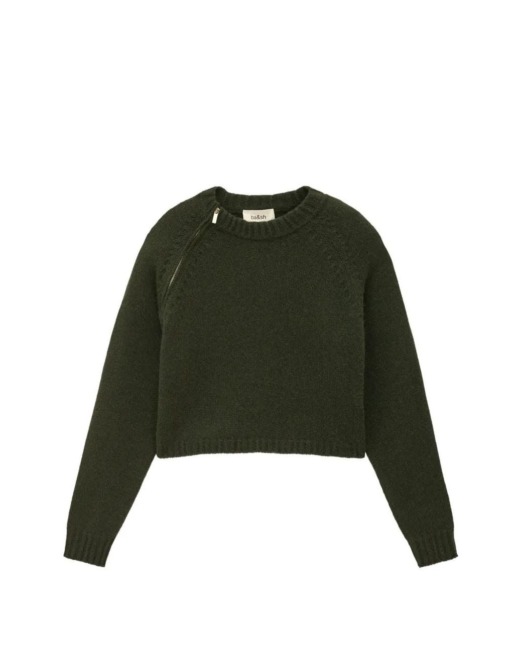 Ba&sh Corvy Trui Met Ritsdetail in het Green