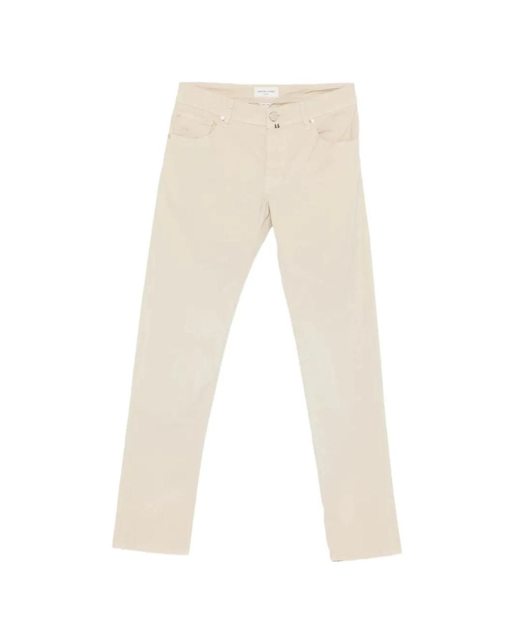 Jacob Cohen White Nick Slim-Fit Trousers for men