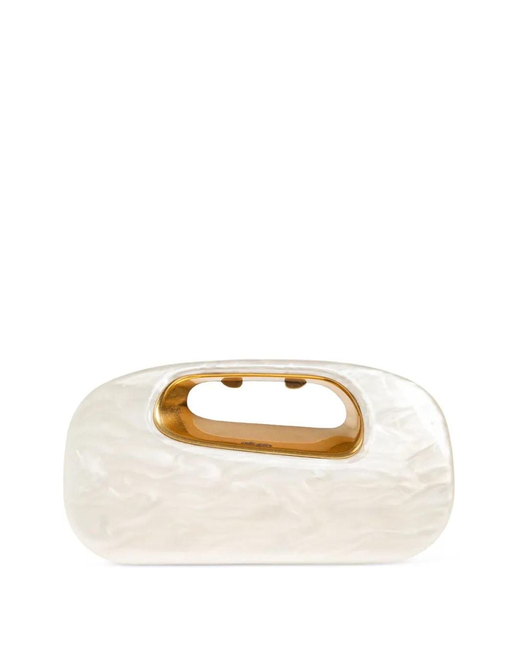 Cult Gaia White Amara Clutch