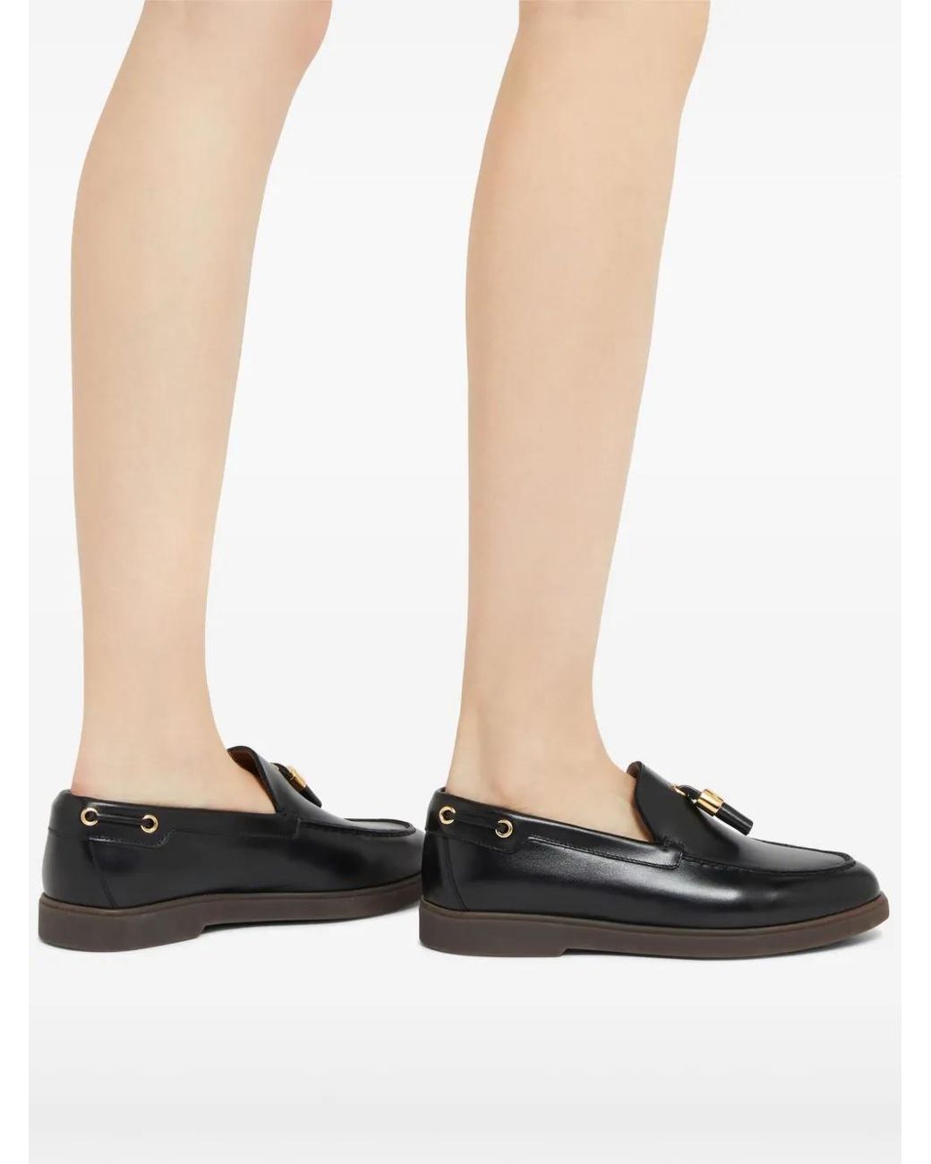 Giuseppe Zanotti Black The Maui Tassels Slip-On Loafers