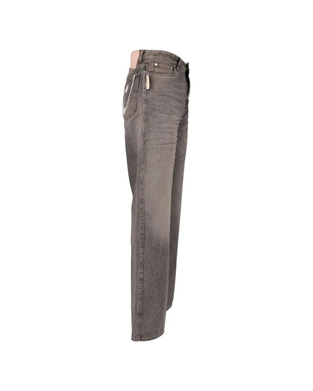 PDF Gray Rich Kid Wide-Leg Jeans for men