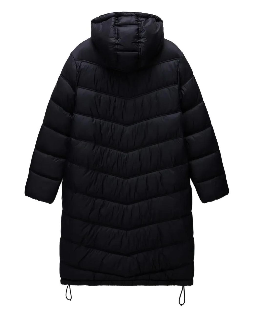 Napapijri Black Hooded Puffer Coat