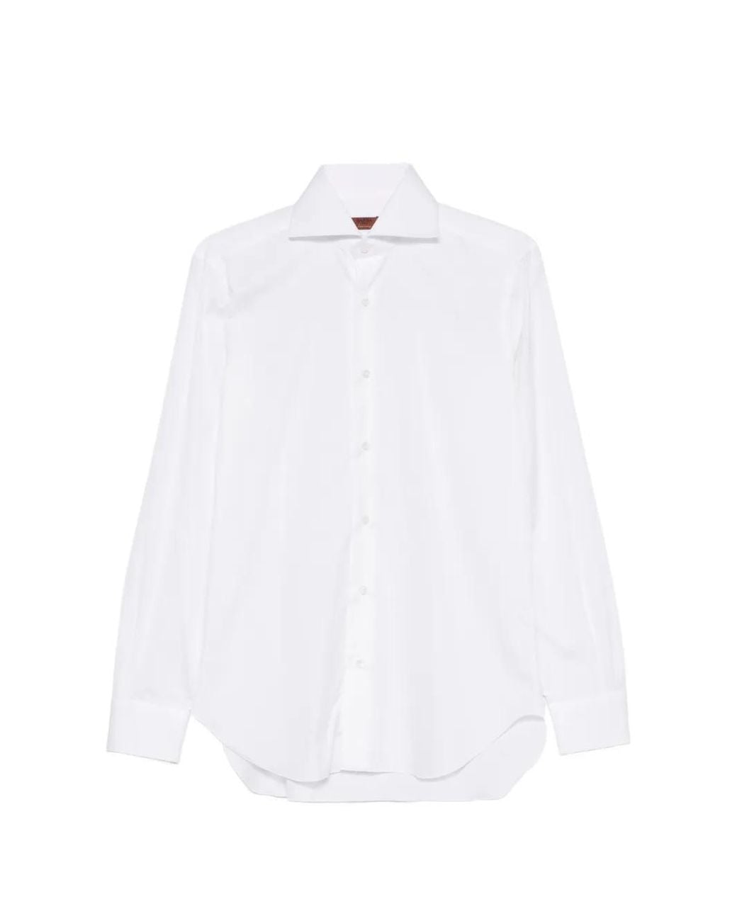 Barba Napoli White Cotton Shirt for men