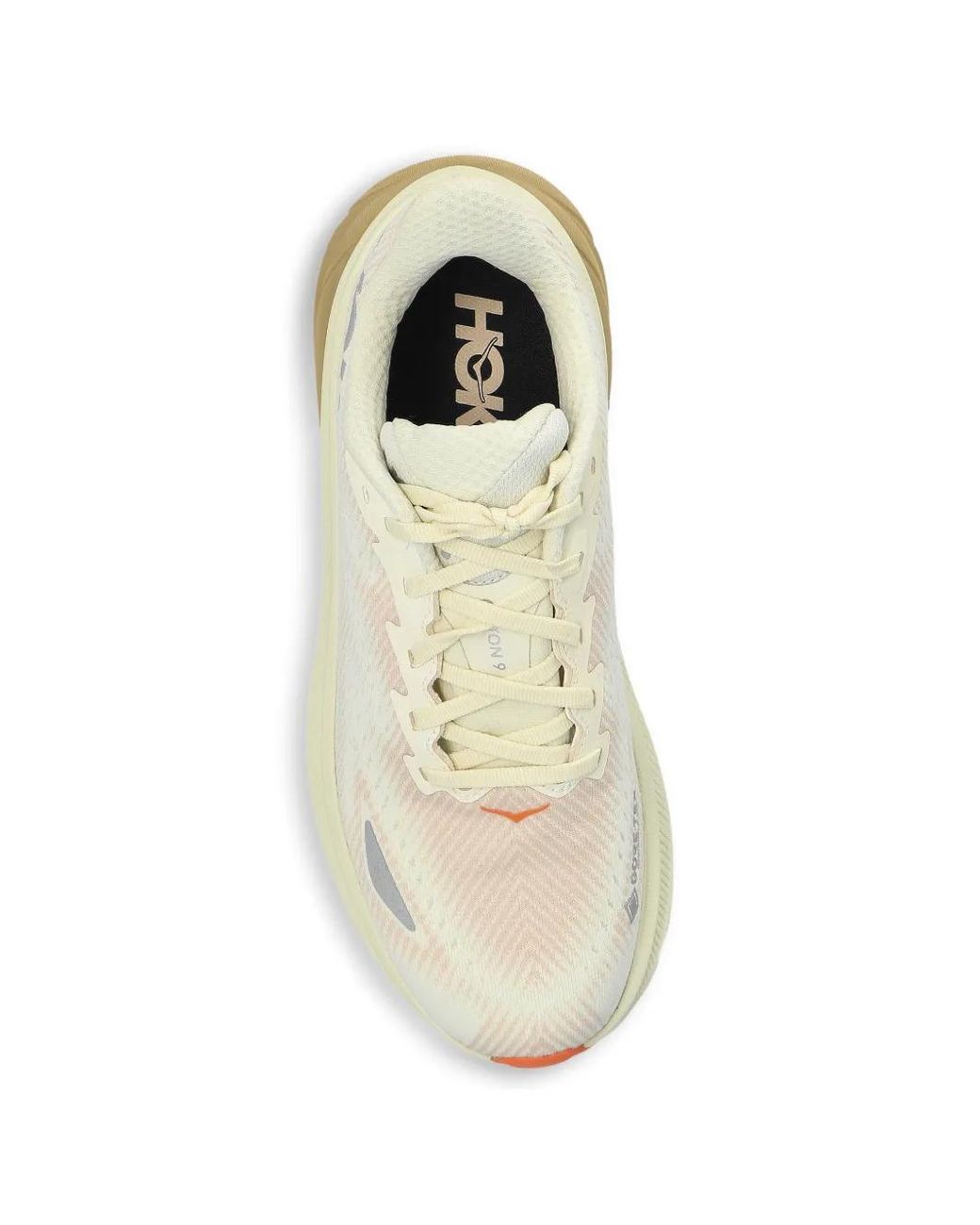 Hoka One One White Clifton 9 Logo-Embroidered Sneakers