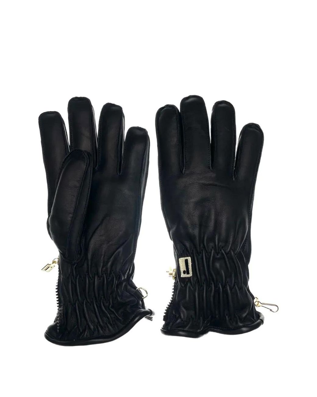 Restelli Restelli Zip Gloves in Black for Men | Lyst