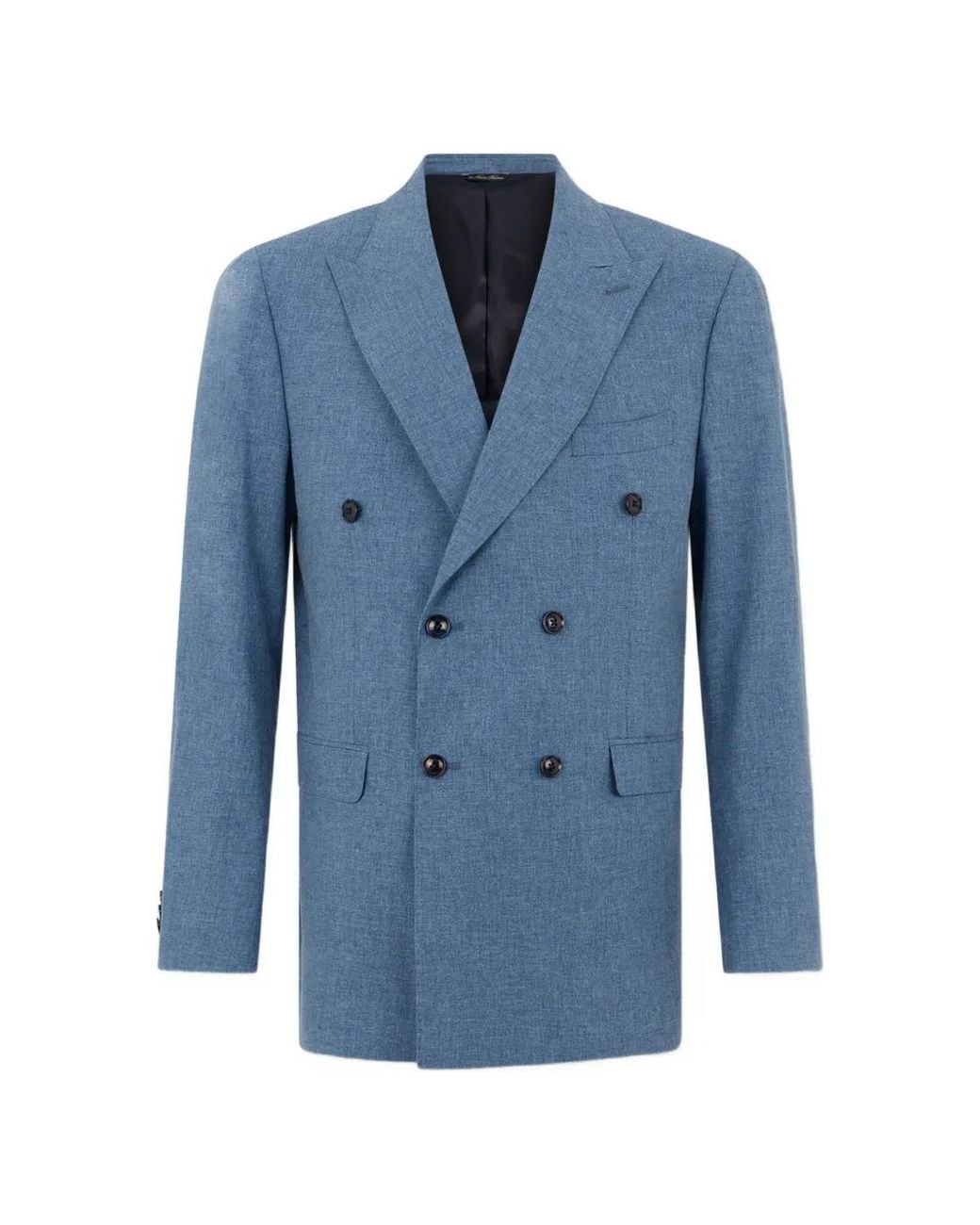 Brooks Brothers Blue Double-Breasted Blazer for men