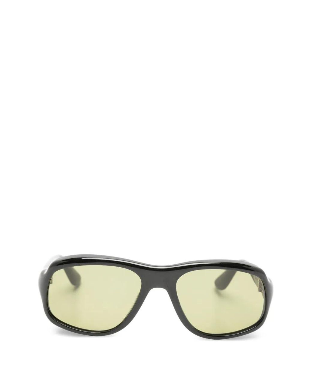 Port Tanger Black Bamba Rectangle-Frame Sunglasses
