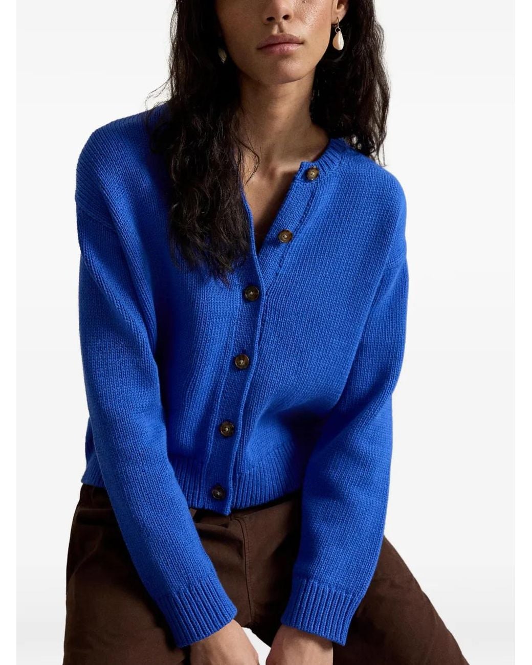 Polo Ralph Lauren Blue Button-Up Cardigan
