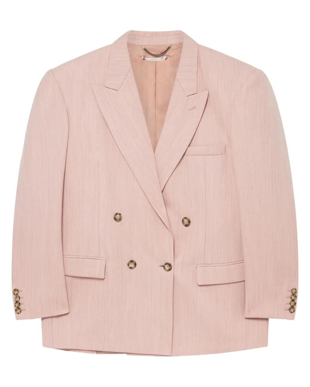 Stella McCartney Pink Double-Breasted Blazer