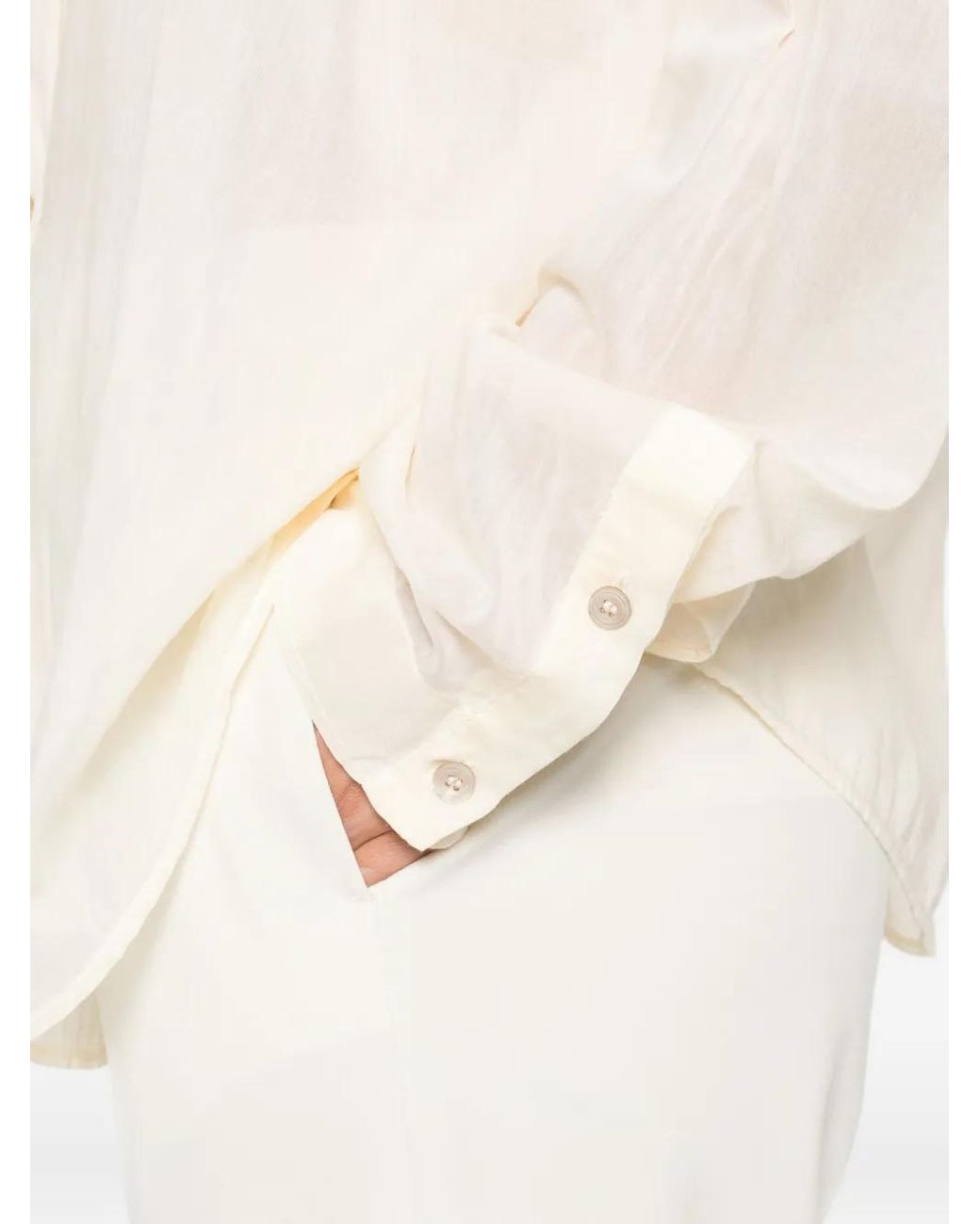 Forte_forte White Co/Se Voile Shirt