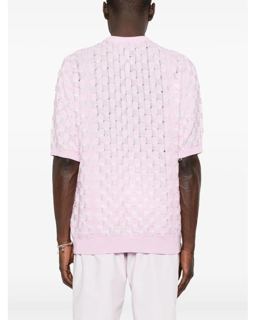 Isa Boulder Pink Hexagon T-Shirt for men