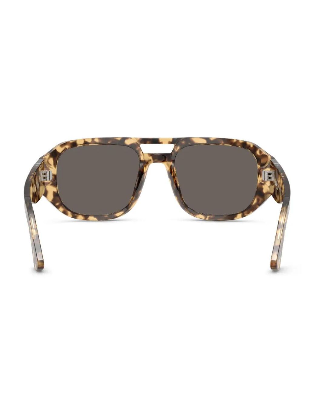 Persol Gray Geometric-Frame Sunglasses