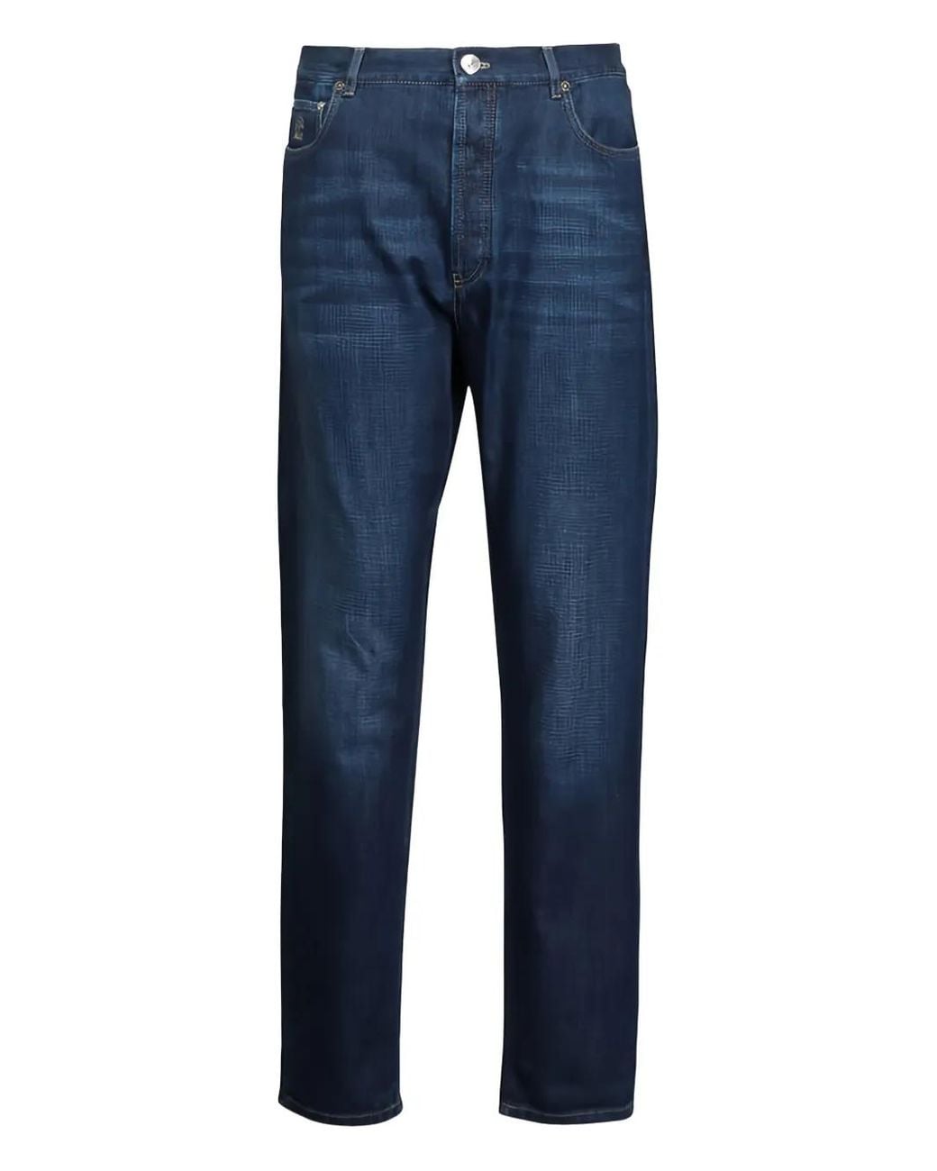 Vaqueros Denim De Algodón Brunello Cucinelli de hombre de color Blue