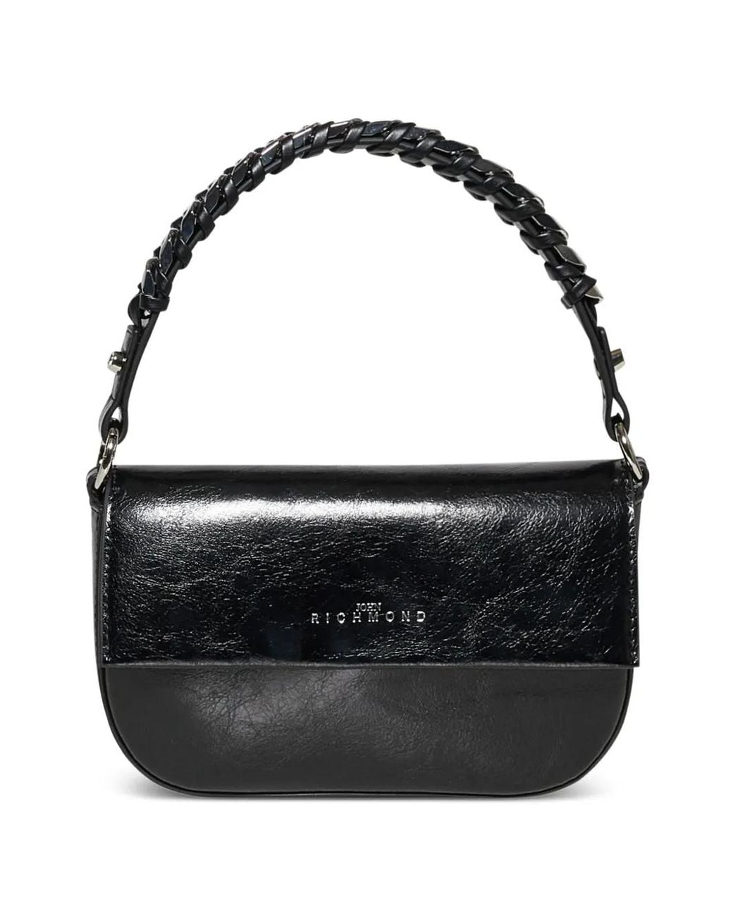 John Richmond Black Mini Clutch Bag