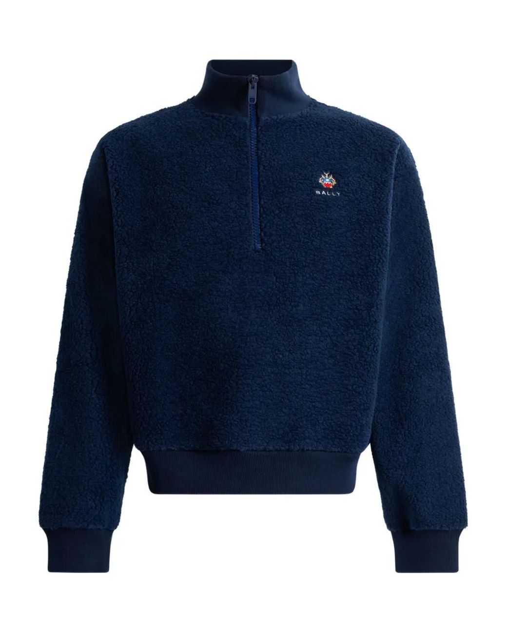 Bally Blue Sweat Zippé À Manches Longues for men