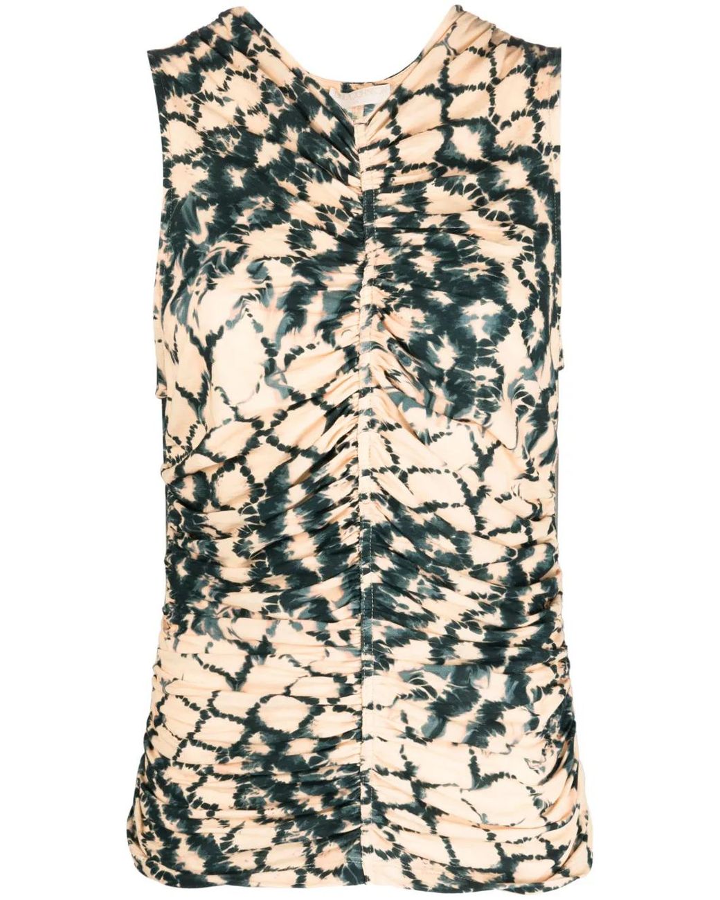 Ulla Johnson Orange Allie V-Neck Sleeveless Top