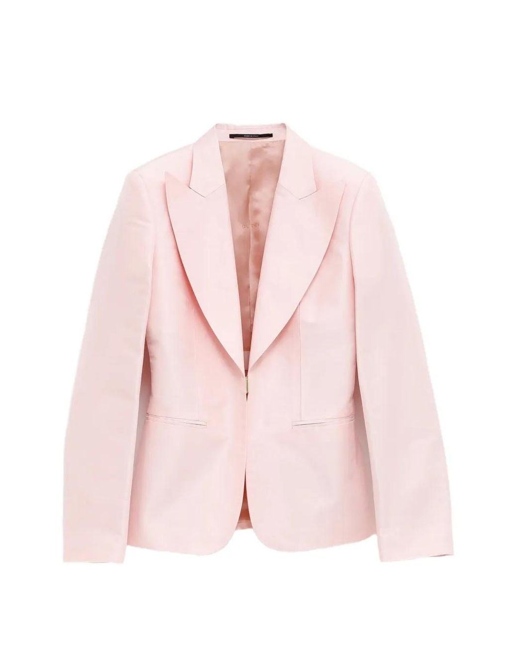 Gucci Pink Silk Faille Blazer