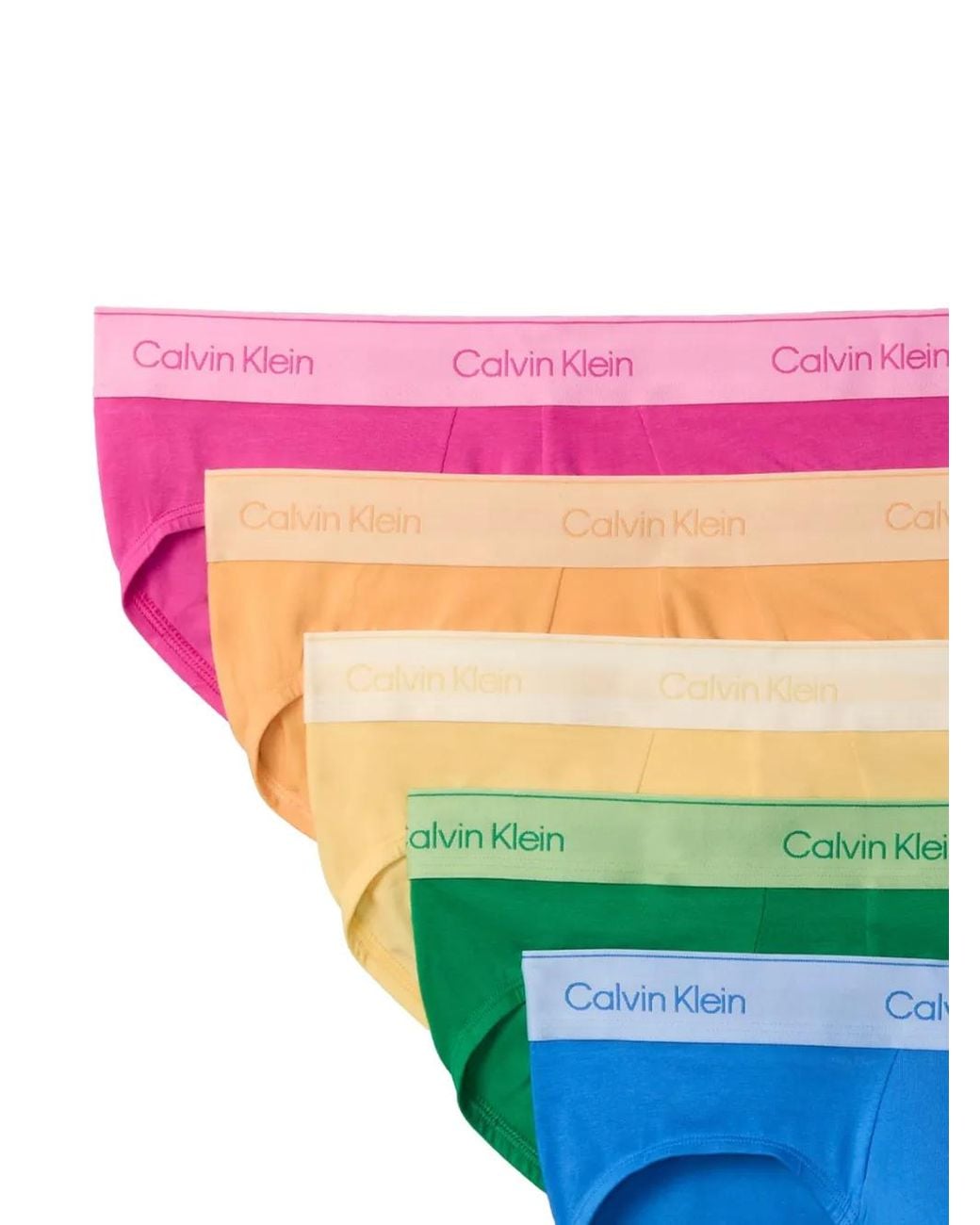 Calvin Klein Pink Logo-Detail Briefs (Set Of Five) for men
