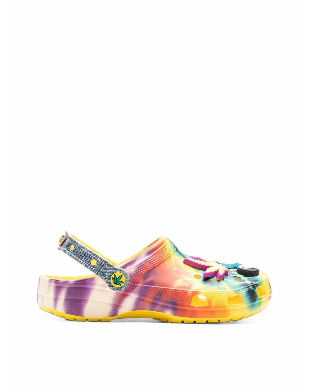 CROCSTM Yellow Half Baked Tie-Dye Mules for men