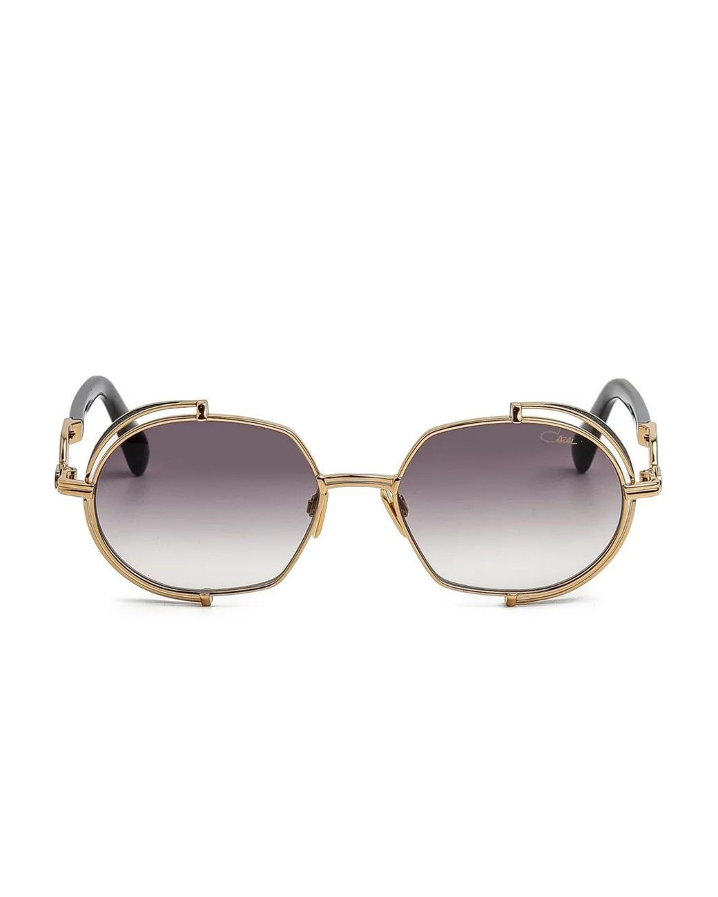 Cazal Metallic Sonnenbrille Mit Ovalem Gestell