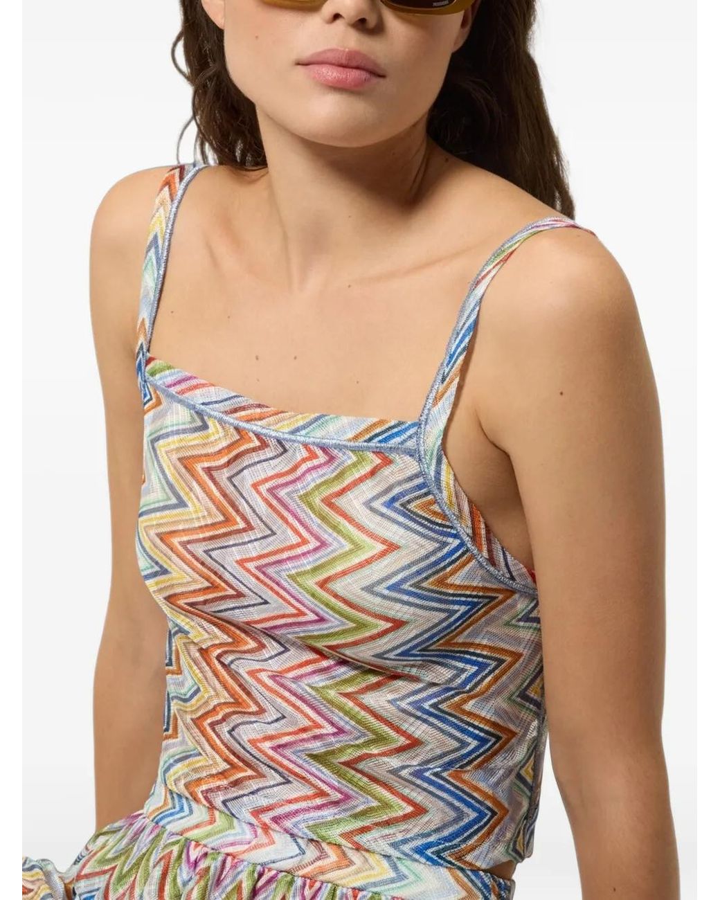 Missoni Gray Haut À Motif Zig-Zag