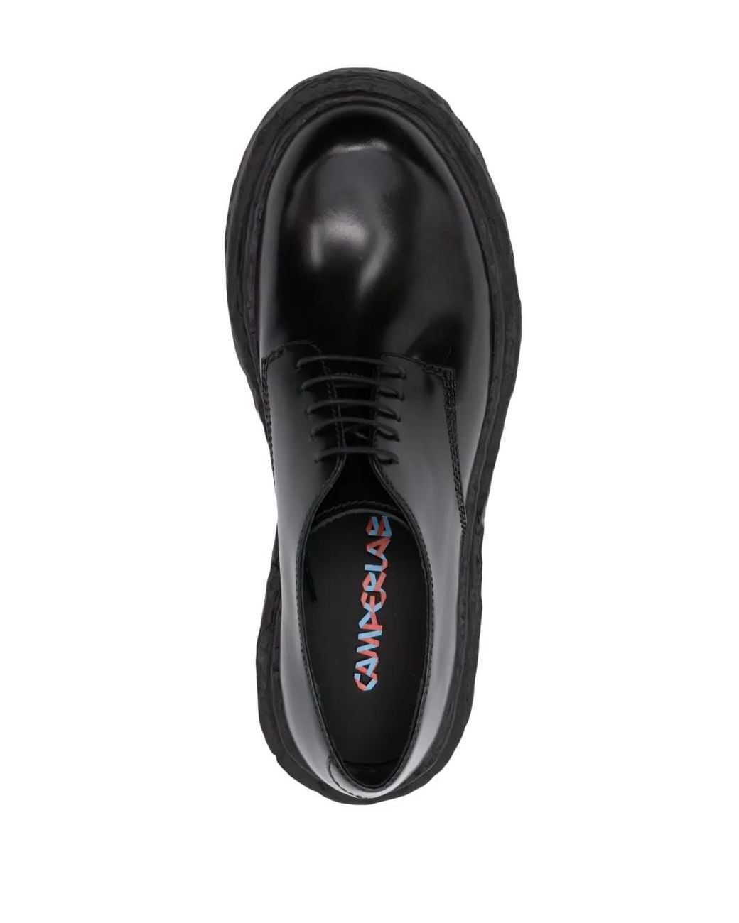 CAMPERLAB Black Vámonos Leather Derby Shoes