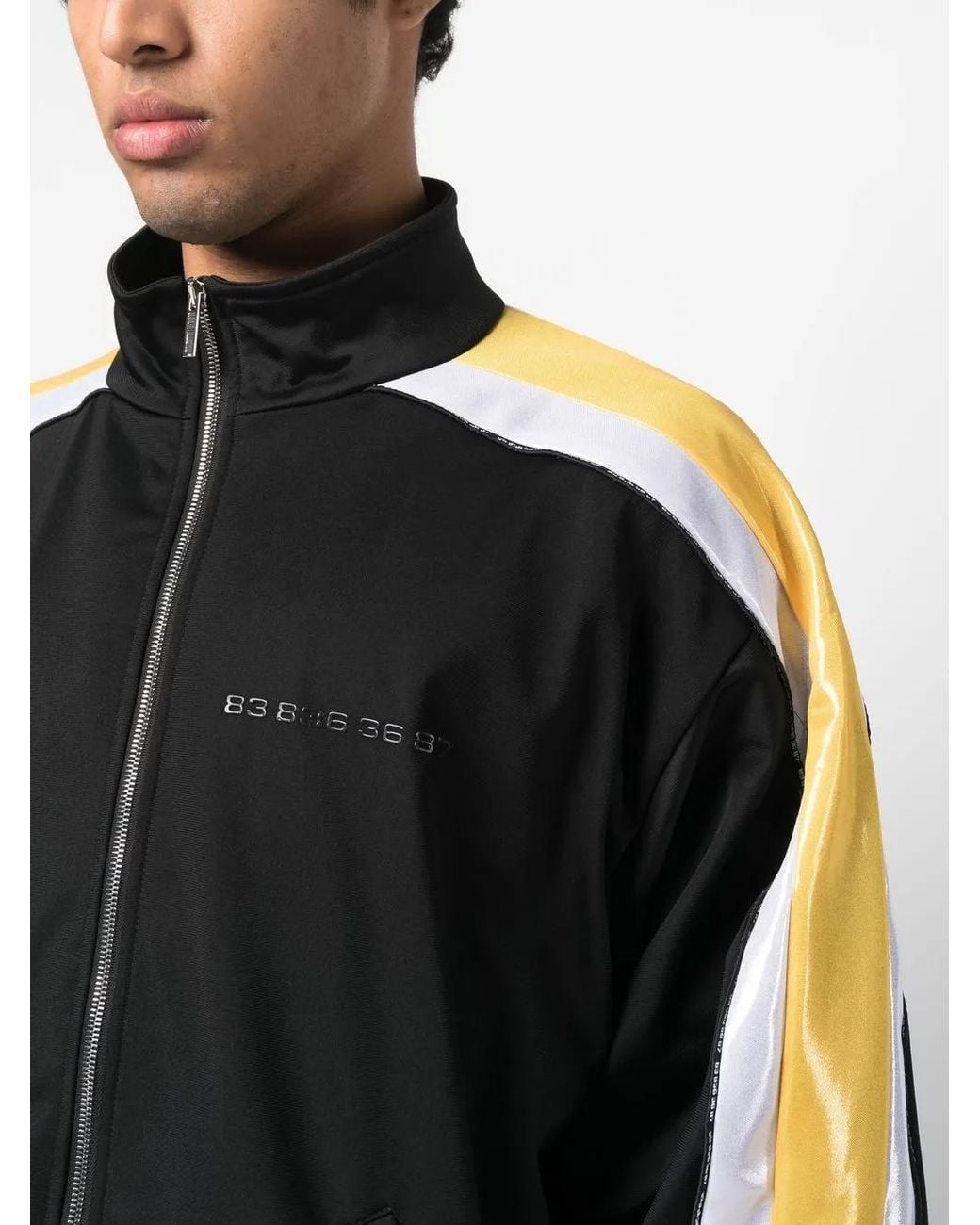 VTMNTS Black Stripe-Detail Track Jacket for men