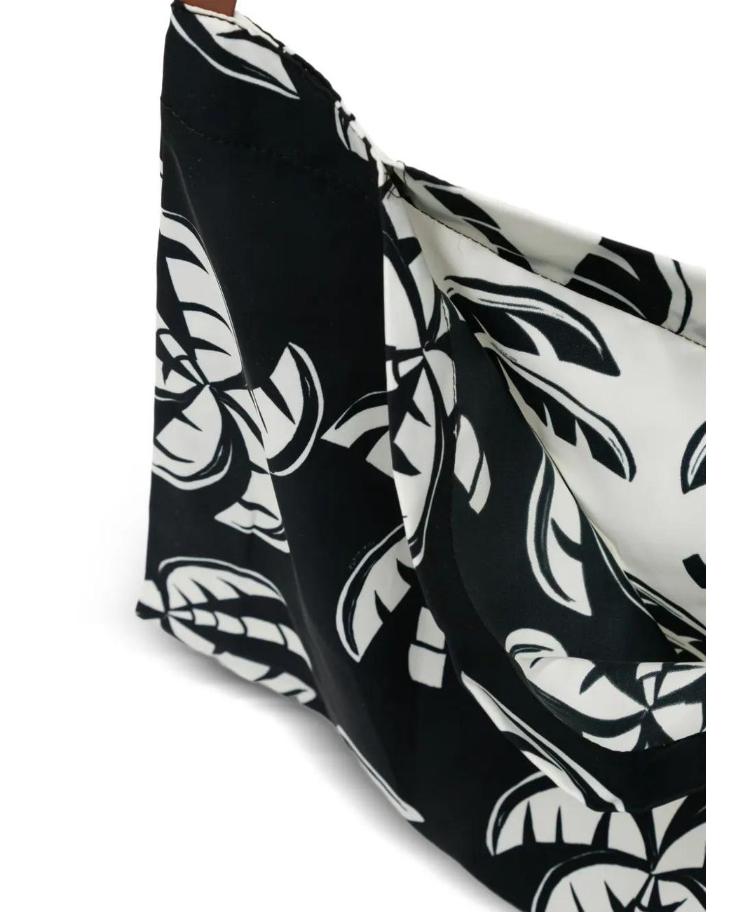 Farm Rio Black Scarf Tote Bag
