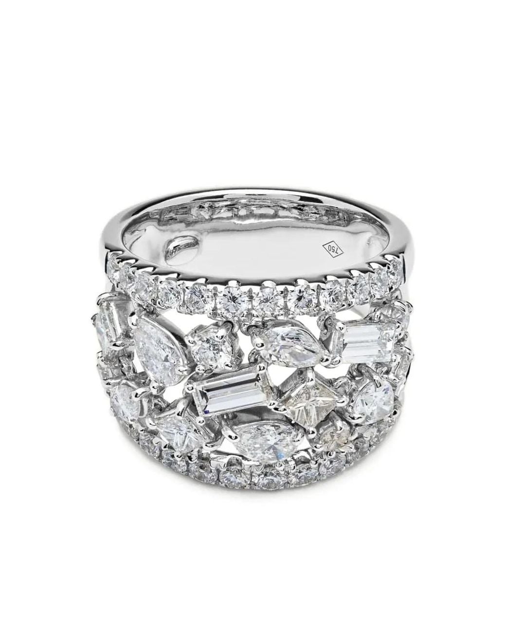 Jewels Aficionado Gray 18K Diamond Cocktail Ring