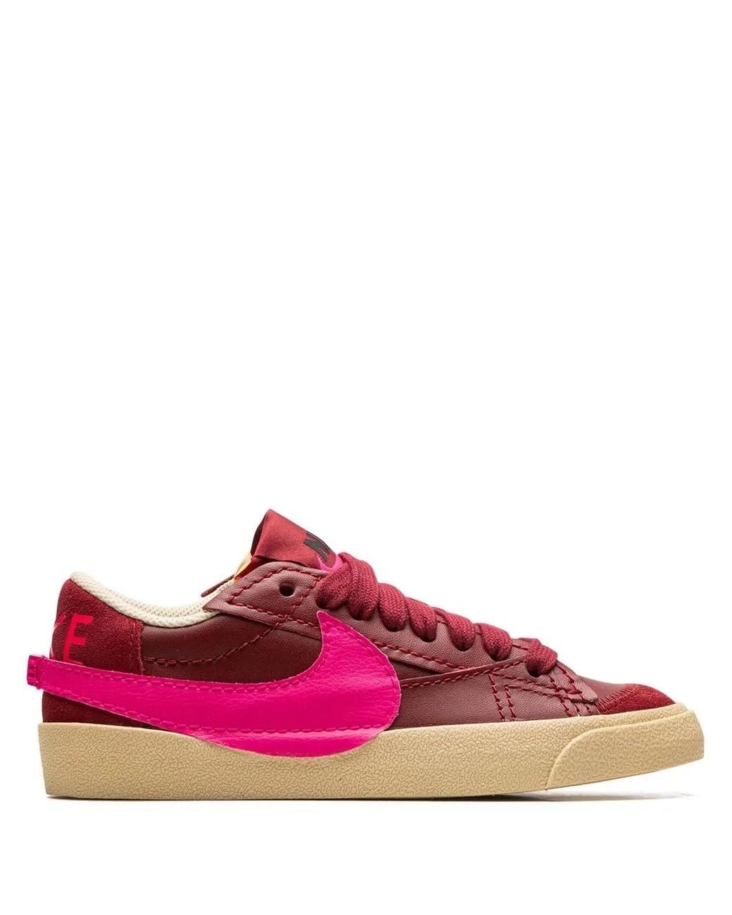 Nike Pink Blazer Low 77 Jumbo "Burgundy/Hot" Sneakers
