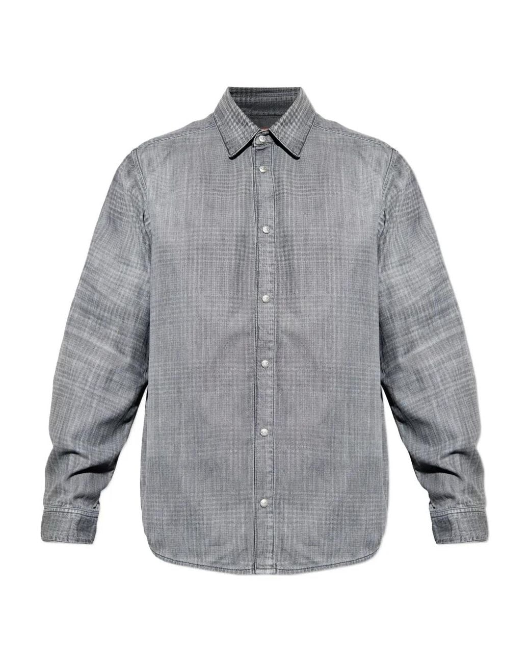 DIESEL Gray D-Simply-S11 Buttoned Shirt for men