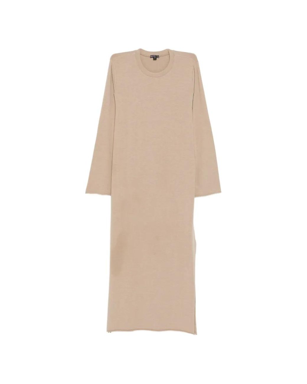 James Perse Natural Long-Sleeve Dress