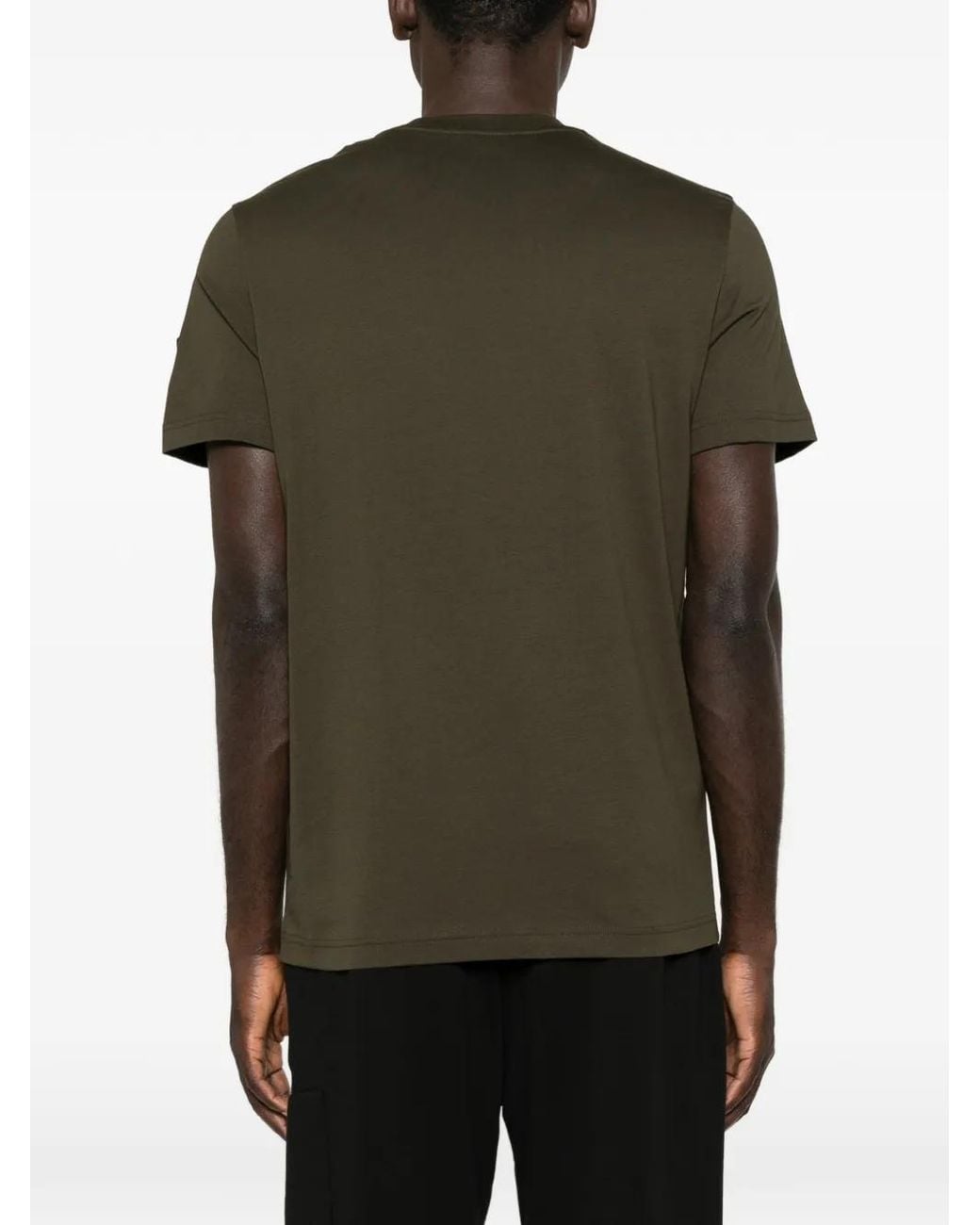 Moncler Green Chest-Pocket T-Shirt for men