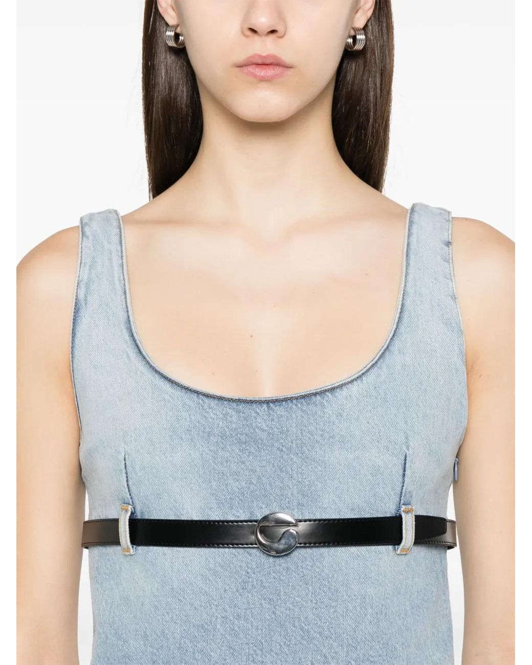 Coperni Denim Mini-Jurk in het Blue