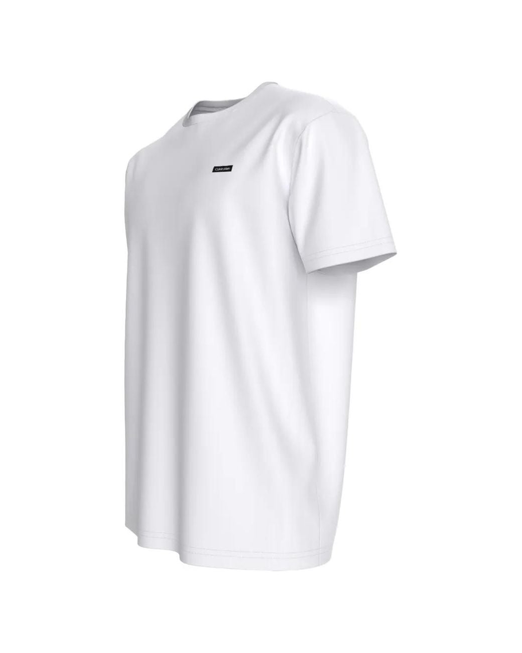 Calvin Klein White Logo-Patch T-Shirts (Set Of Three) for men