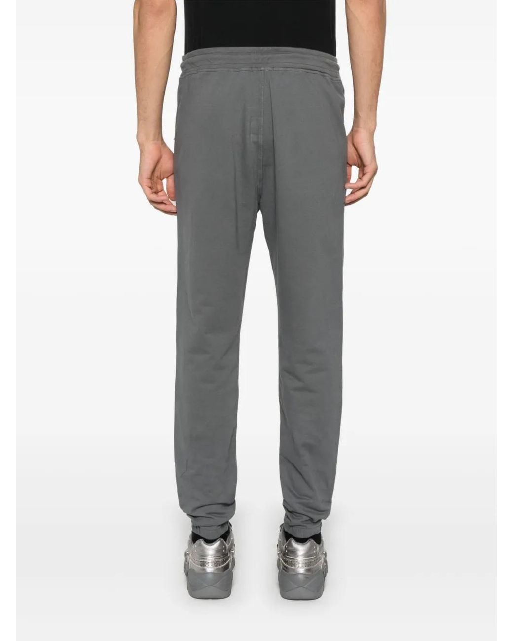 C P Company Gray Logo-Print Sweatpants for men