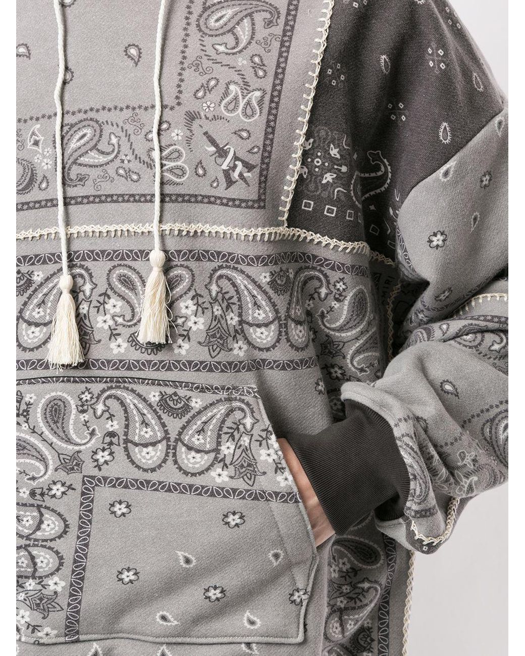 Amiri patchwork hoodie sale
