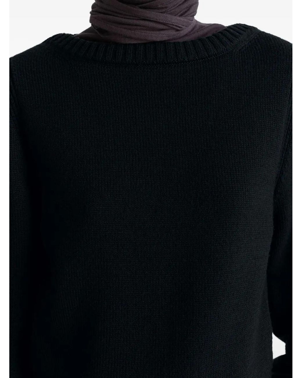 Lemaire Blue Side-Slit Sweater